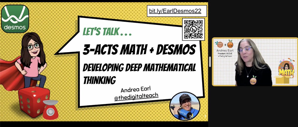 buddyxo's tweet photo. Next up – 3-Act Math Tasks + @Desmos: Developing Deep Mathematical Thinking with @thedigitalteach!
#WeAreCUE #OCCUE #CUE #OCMath
@occue @OCMathCouncil @thedigitalteach https://t.co/imx0YkvTwO