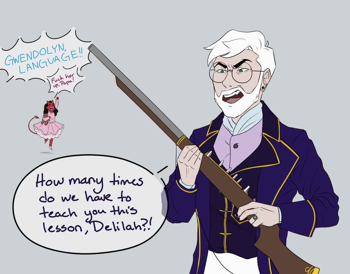 Cass 🍂comms open🍁🎃 (@scythlyven) on Twitter photo 2022-10-04 01:15:44 My prediction for when Percy finds out about Delilah 🫡🔫
#CriticalRole #criticalrolefanart #CriticalRoleSpoilers My prediction for when Percy finds out about Delilah 🫡🔫
#CriticalRole #criticalrolefanart #CriticalRoleSpoilers