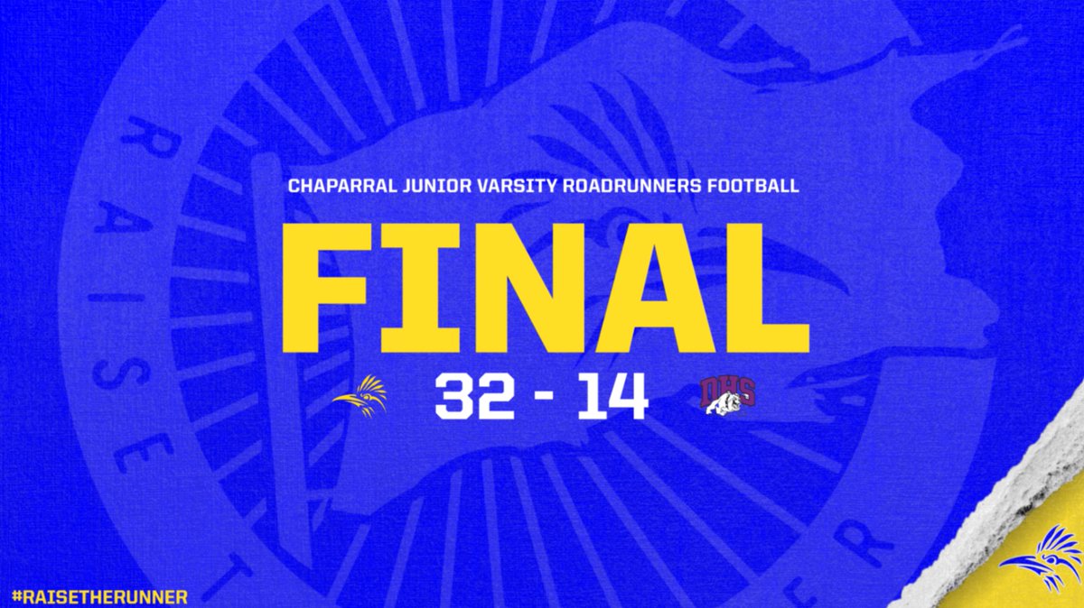 The JV football team gets a win in the road tonight defeating Douglass. #runnerraised