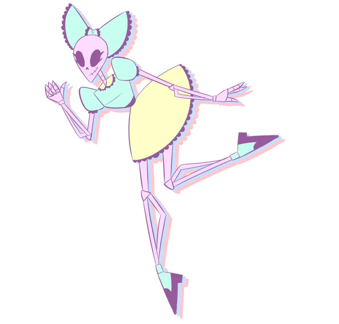 Tis the season to break out skeleton OCsDis is mine, her name is Betty Bones 