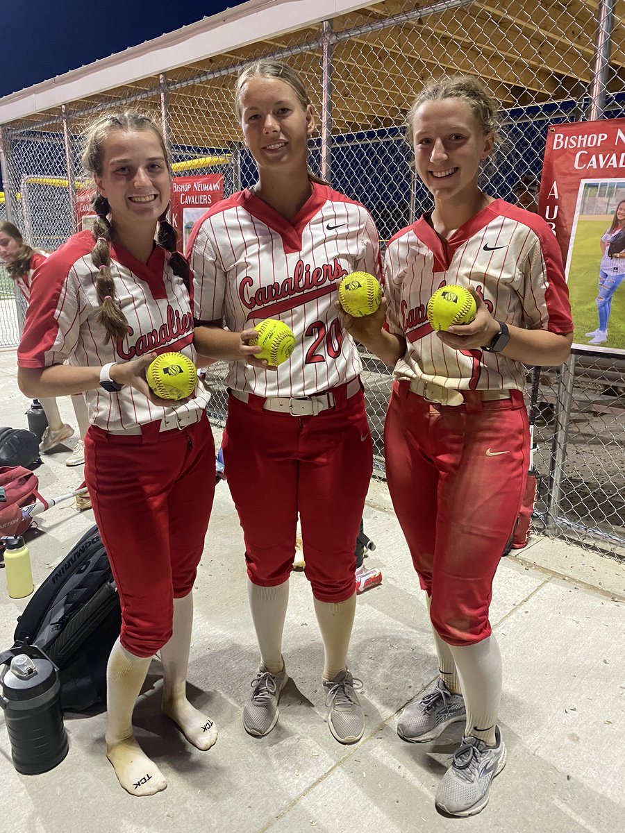 BNCavsSoftball's tweet photo. Congratulations to the Bishop Neumann 🥎 team as they went 2 - 0 today with wins over @GACC_softball &amp; @NENVipers  

Bomb squad today:

💣@laineyweist 
💣@_jill_johnson_ 
💣@GraceS780 

KKKKKKKKKKK @AddSylliaasen 
KKKKK @laineyweist 

We host Districts on Friday!  @prepfastpitch https://t.co/EcRUi9Lacd