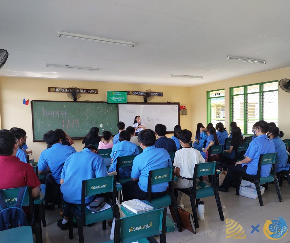 _TheMomentum's tweet photo. 👩‍🏫 LITTLE TEACHERS IN ACTION
As part of the school-based celebration of World Teachers' Day, in cooperation with the Supreme Student Government, selected senior high school students act as "little teachers" as they take over the classes of ParSci's hardworking educators. https://t.co/U3uaZIQgJe