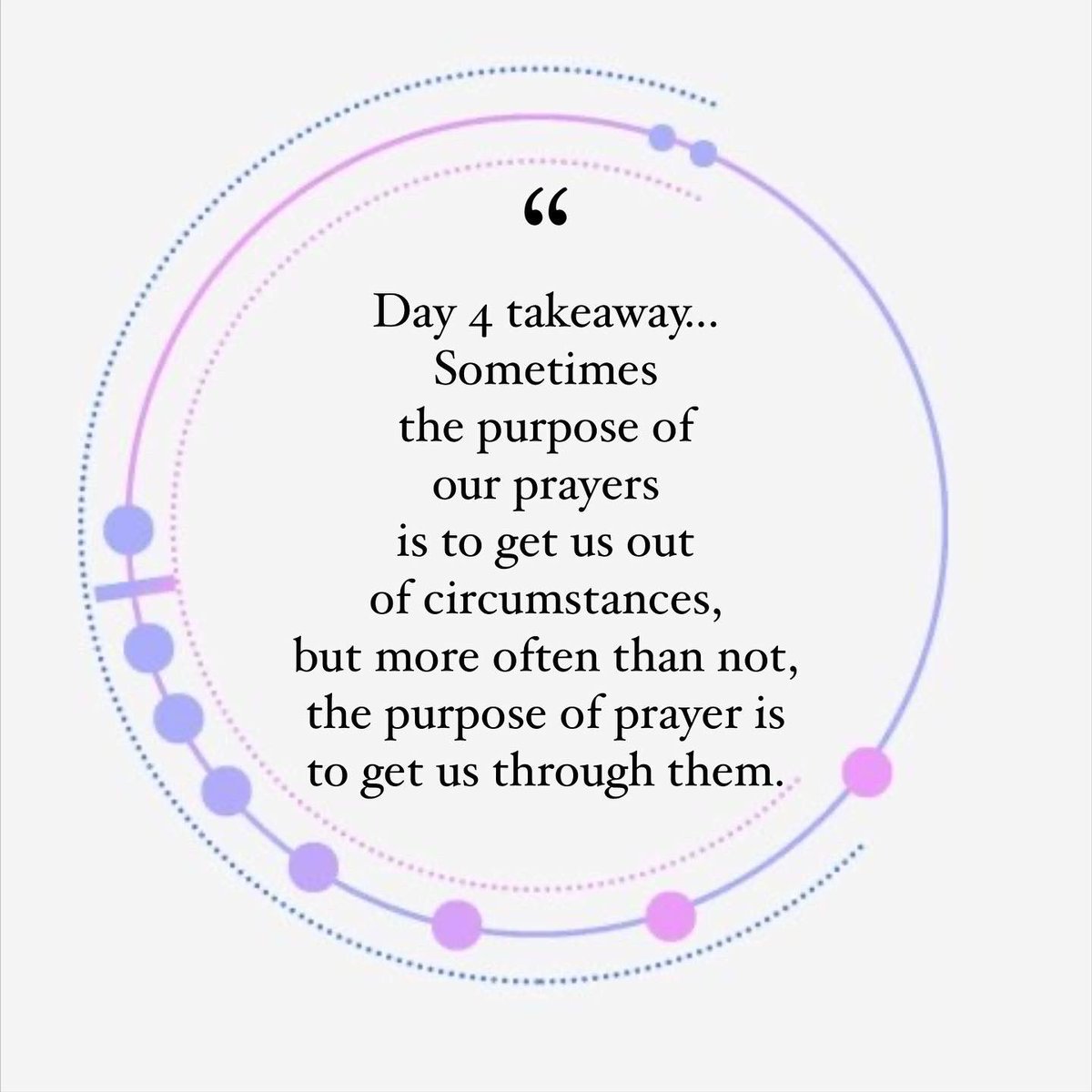 ChelleLeigh75's tweet photo. A little behind on posting our family takeaways from #drawthecircle. Sometimes God delivers us from our problems; sometimes God delivers us through our problems. #day4 #john9v3 #crosstyncam @raymondrice @MarkBatterson https://t.co/BY0oJVvjwl