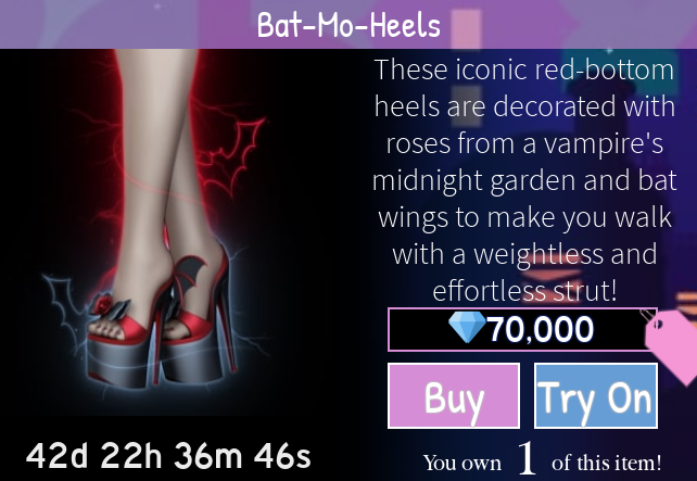 — WHIMSY WITCH SET + BAT-MO-HEELS GIVEAWAY 💜

follow me, retweet &amp; comment ! ⭐️
#royalloween  #royalehigh