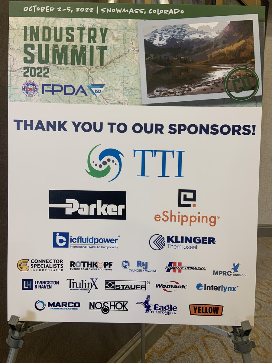 RTKlimko's tweet photo. Day 1 of the 2022 FPDA/ISD/ESA Industry Summit in scenic Snowmass Village, CO🏔️🎿. This year’s theme is “Reaching Peak Performance.” Always great seeing familiar faces and meeting new. 
#fluidpower #networking #leadership https://t.co/ymRnWIUv0j