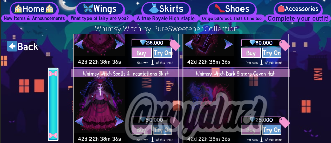 whimsy witch set gw!

꒰♡💫꒱ follow <a href="/royalaz1/">royal ♡ ┆ 2.6k+ royalties ┆ offline</a> 
꒰♡💫꒱ like + rt w tags

extras: tag 1-3 friends, join my pinned, and stay active!