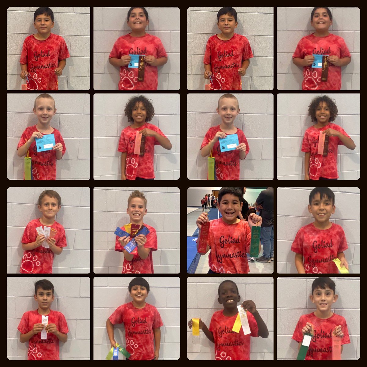Goliad Boys Gymnastics competed today! I’m so very proud 🤩 It definitely was a Great Day to be a Grizzly!!  Loving all the Red! Here we come City🤸‍♂️❤️🐾🐻#GoodtoGreat #Levelinup @GoliadGrizzlies <a href="/GoliadLibrary/">GoliadGrizzlyLibrary</a> <a href="/ECISDAthletics/">EctorCountyISDAthletics</a> <a href="/CoachDivaDay/">Crystal</a> <a href="/ScottMuri/">Scott Muri</a>