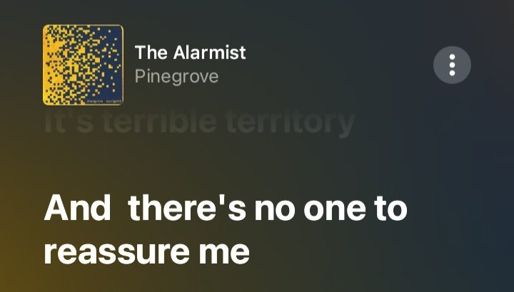 dawnellenday's tweet photo. My favorite song to sing these days... #pinegrove #thealarmist https://t.co/5dn1slU9Zb