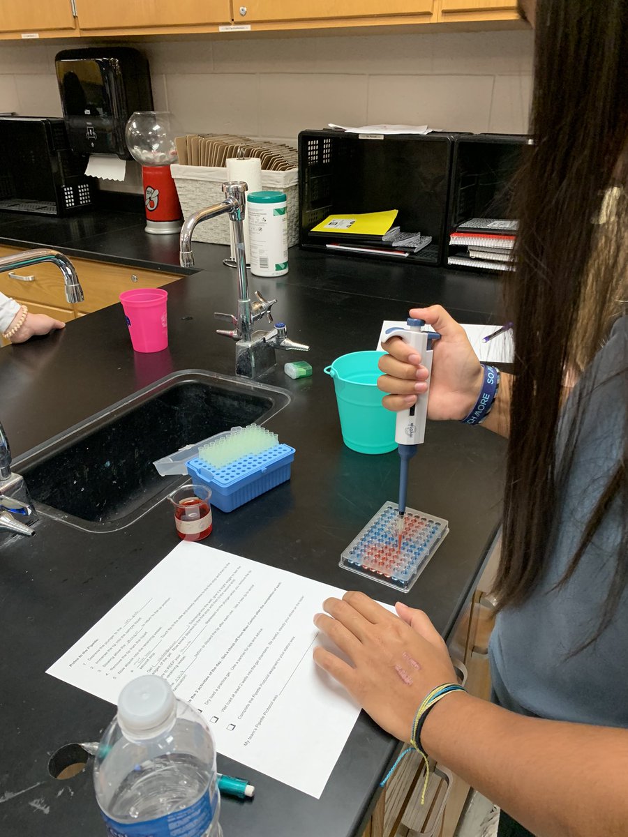 We had fun today practicing our pipetting skills in HBS! #wearegraham