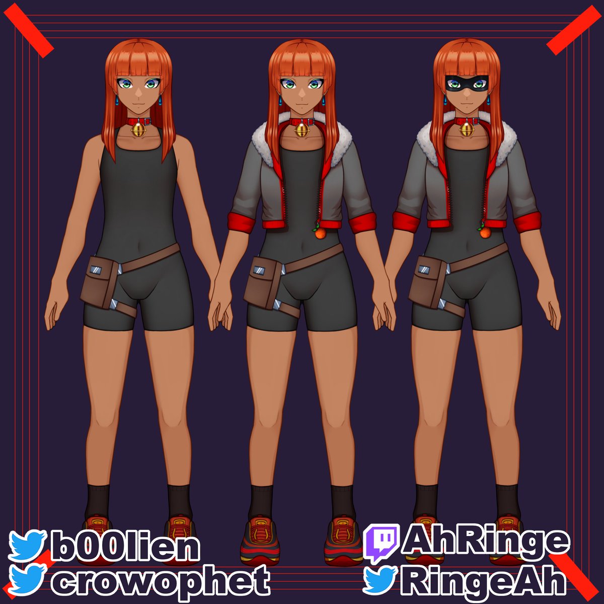 RingeAh's tweet image. Here's my model and my ref sheet in one convenient place!

model: @/b00lien 
rigging: @/crowphet 

Twitch: twitch.tv/AhRinge!
VoD Channel: bit.ly/3ruz9iE
Discord Server: discord.gg/SvMMm26kHq