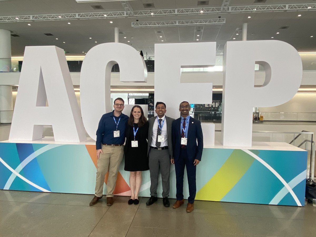 The best weekend at #ACEP22 connecting with friends, hearing amazing speakers, and attending great events. After submitting ERAS last week, it felt like a wonderful welcome into the speciality and I can’t wait for many more ACEPs to come.