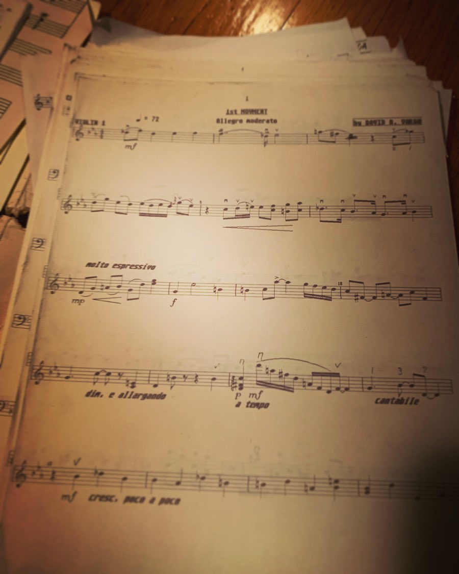 DVcomposer's tweet image. 1st violins part 
#composer  #composition #davidvarga #music #orchestration