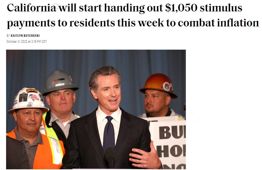 Barchart on Twitter "Qualifying California residents will begin