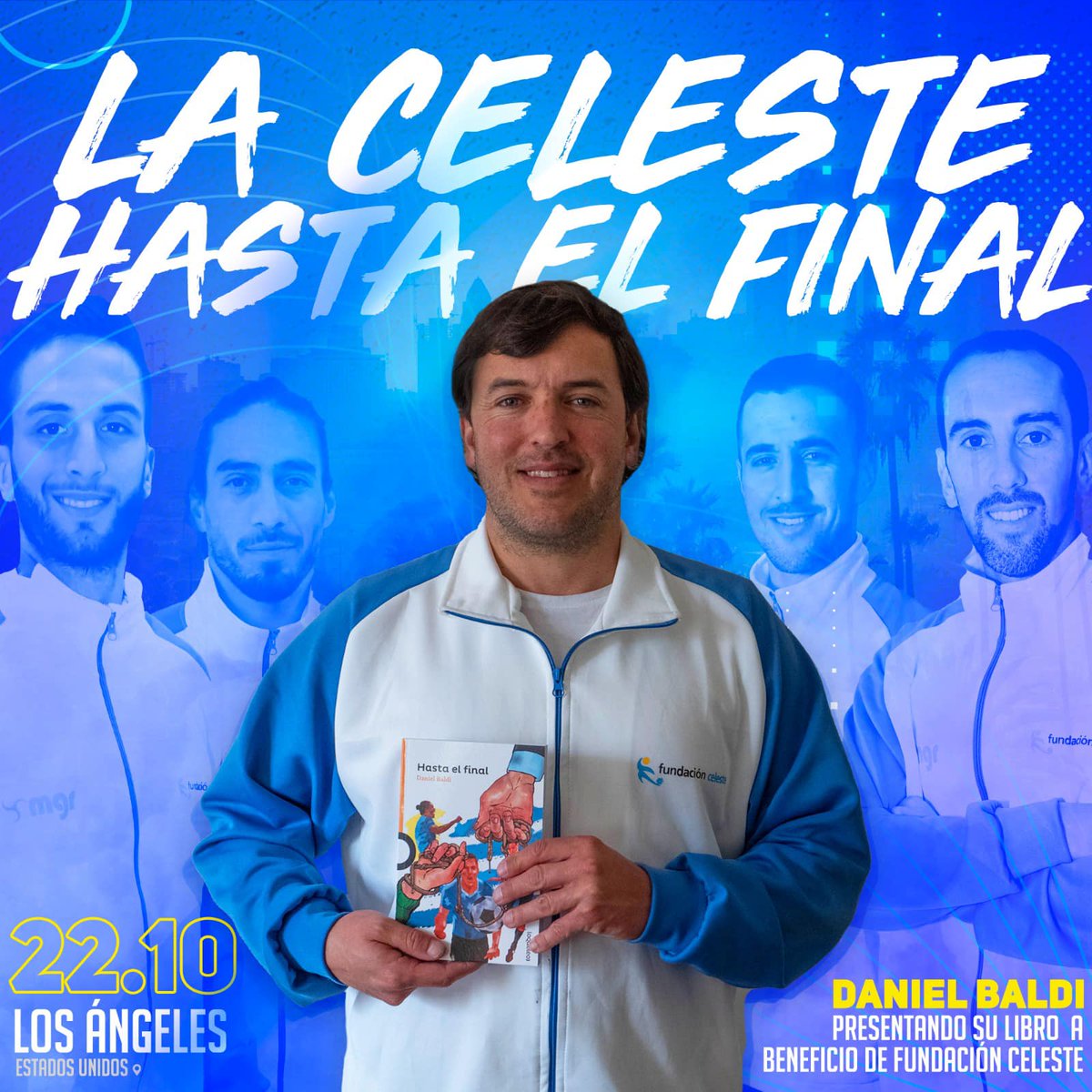 f_celeste's tweet photo. Comienza octubre y el conteo para nuestro evento con @CCLAGMR. 

Actividades múltiples para reunirnos y darle la bienvenida a DANIEL BALDI, Gerente de la Fundación, quién presentará su libro “Hasta el final”, subastará camisetas y pelotas autografiadas por los jugadores. https://t.co/fUg38NXugw