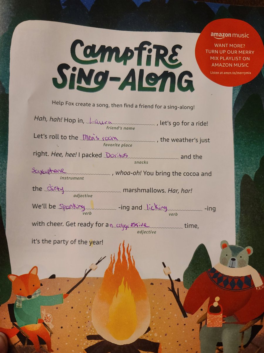 LauraSnark's tweet photo. Bwahahah! Thanks Amazon! And thanks to my sister for playing and filling in the words! This was great! https://t.co/eVw6fCBCxN