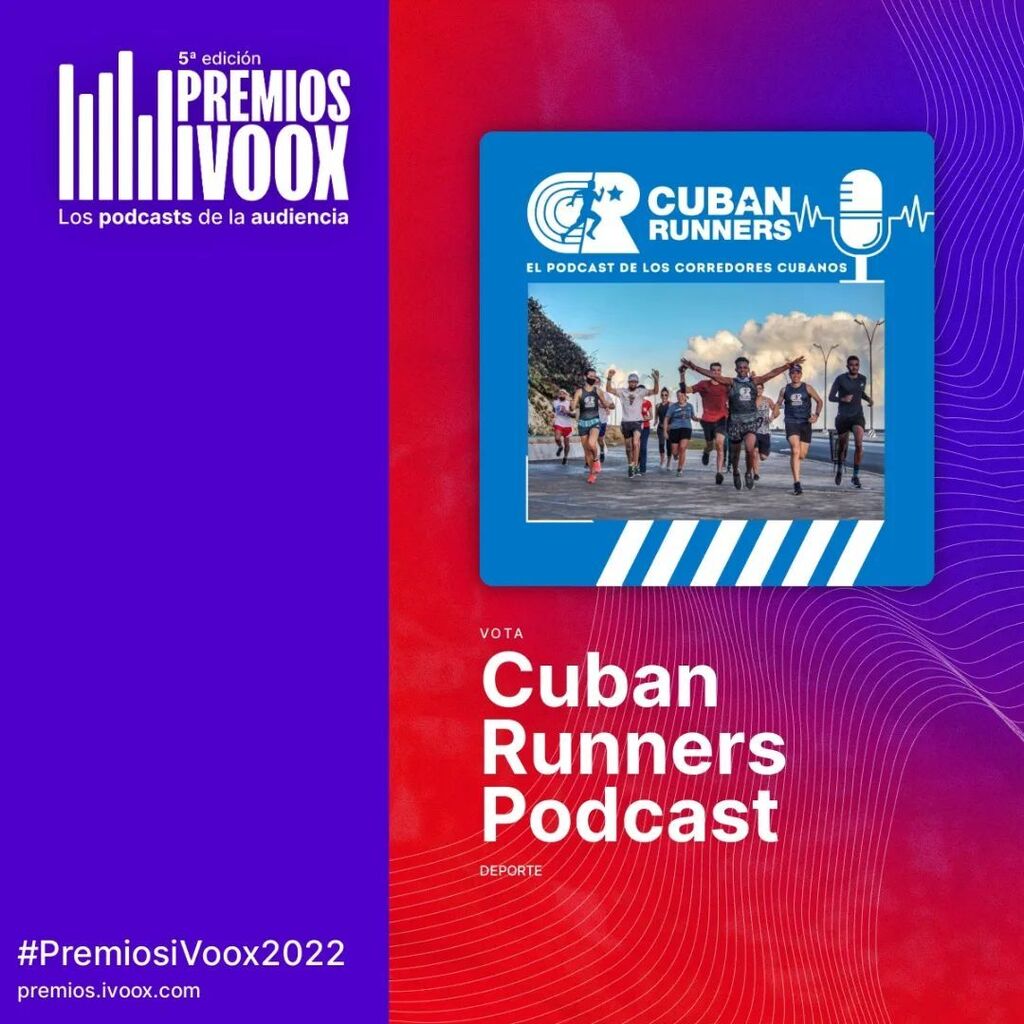 cubanrunners's tweet photo. ¡Ya fue dada la arrancada para las votaciones para Los Premios iVoox de la Audiencia 2022! ¡Y el Cuban Runners Podcast está en la categoría de Deportes como uno de los podcasts nominados! 🤩🎙🎧

Si así lo desean, pueden participar en la encuesta en el … https://t.co/FWbYkMGA9W https://t.co/8IALqsAGxm