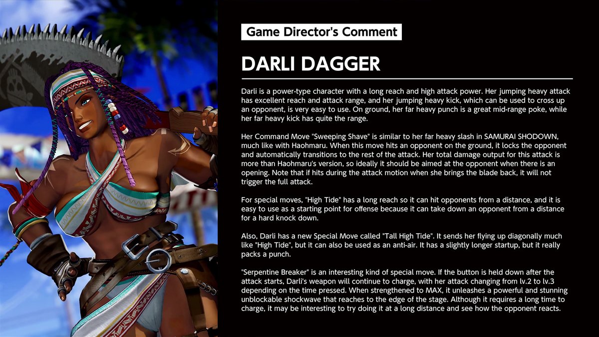 【KOF XV】
See what KOF XV's game director has to say about XV's newest DLC character, DARLI DAGGER!

#KOF15 #KOFXV #SamSho