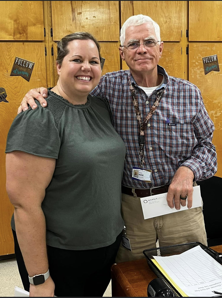 FCHS_Principal's tweet image. Congratulations to our Mini-Grant winners…Mr. Dennis Rose, Coach Ronnie Scearce, Mrs. Pam Pond, and Coach Cody Remore!  Thank you, Marble Falls Educational Foundation!
