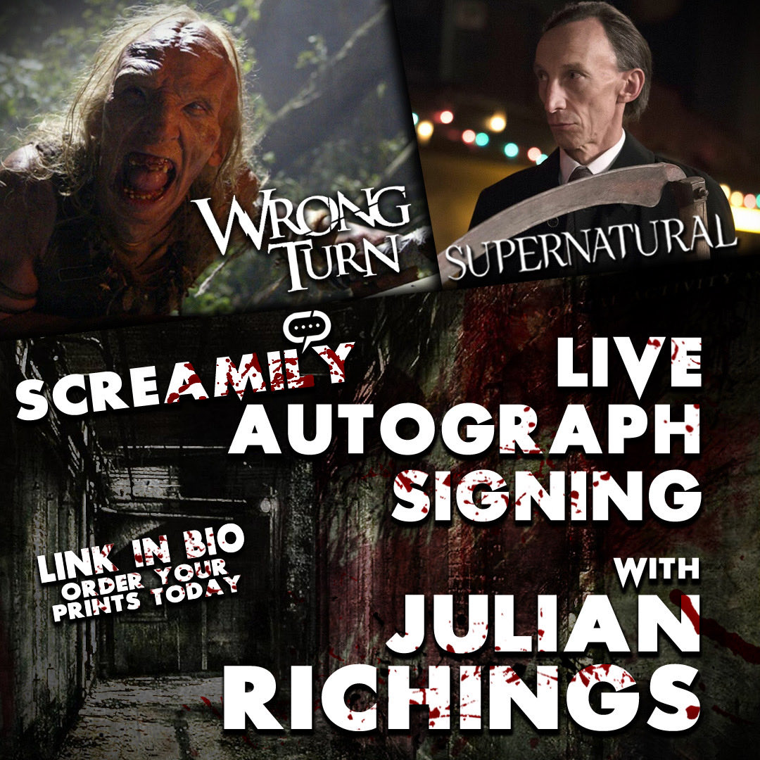 JulianRichings's tweet photo. Iโll be doing a LIVE signing! Check out https://t.co/1S9fWoWPWs to choose your prints and Iโll sign them. #julianRichings #screamily #horror #halloween #streamily #virtualsigning #QandA #viral #webringjoy #streamilylive #Supernatural #umbrellaacademy #doompatrol #Hannibal https://t.co/Ay4sC35ufJ