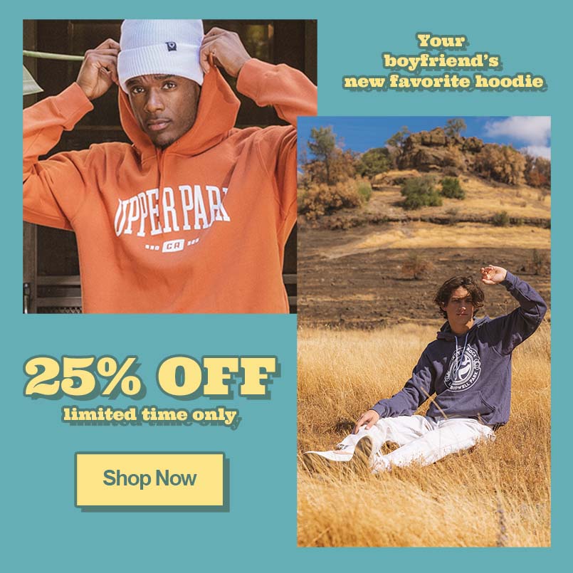UpperParkChico's tweet photo. Your BF Needs This... - https://t.co/96wJreklnJ 25% off hoodies. Limited time only. https://t.co/BEgAv3ubYk