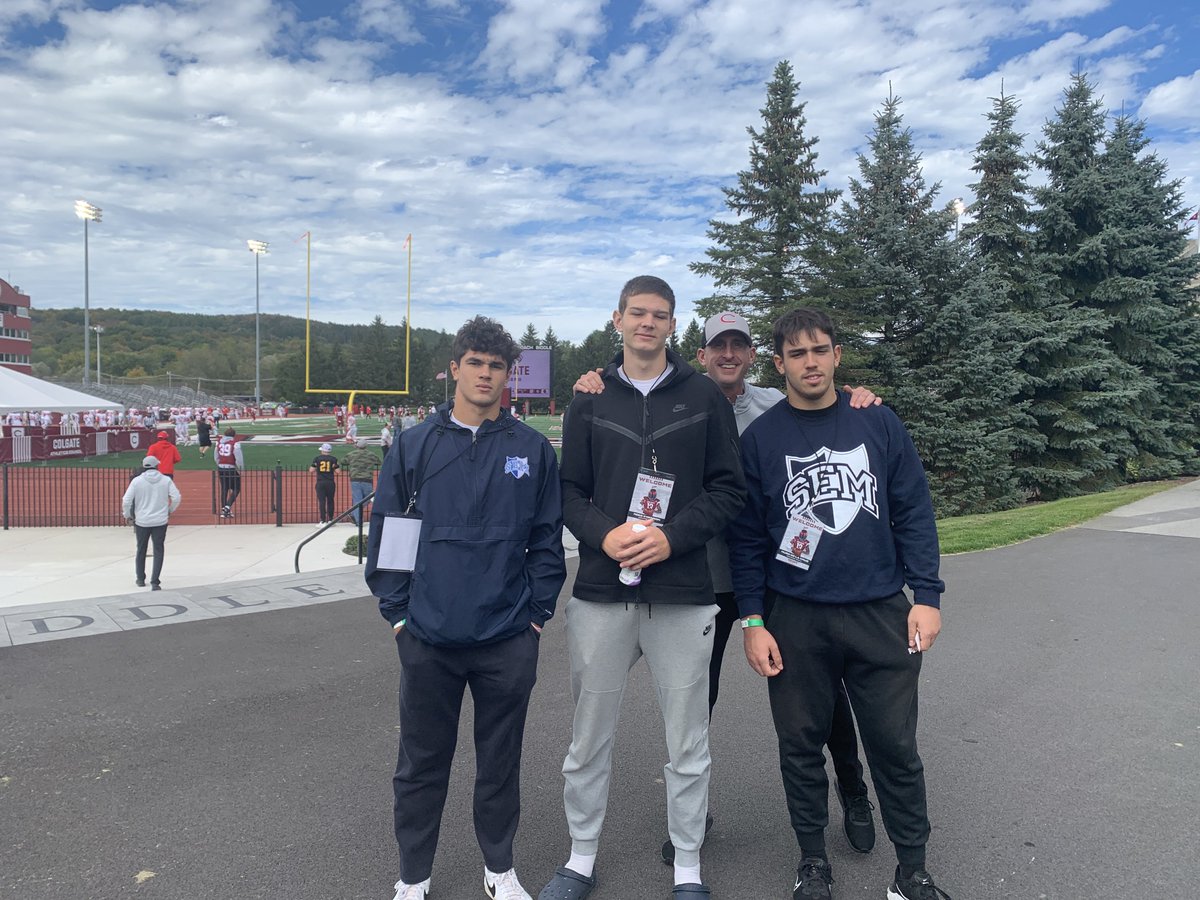 Reed__Swanson's tweet photo. Thank you @ColgateFB for having me at the game @CoachKevinBurke @Coach_Dakosty https://t.co/d3860ZAkE7