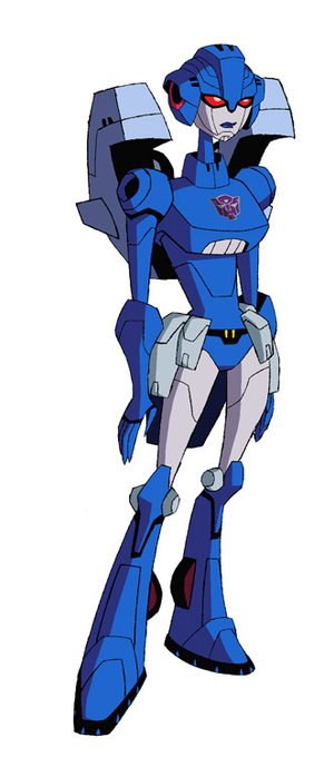 Shattered Glass Arcee was in Scourge colors; this was the quick model I colored so I had an idea of color placement(also done with Derrick's direction while I worked on the SDSG TFA issue he wrote). 