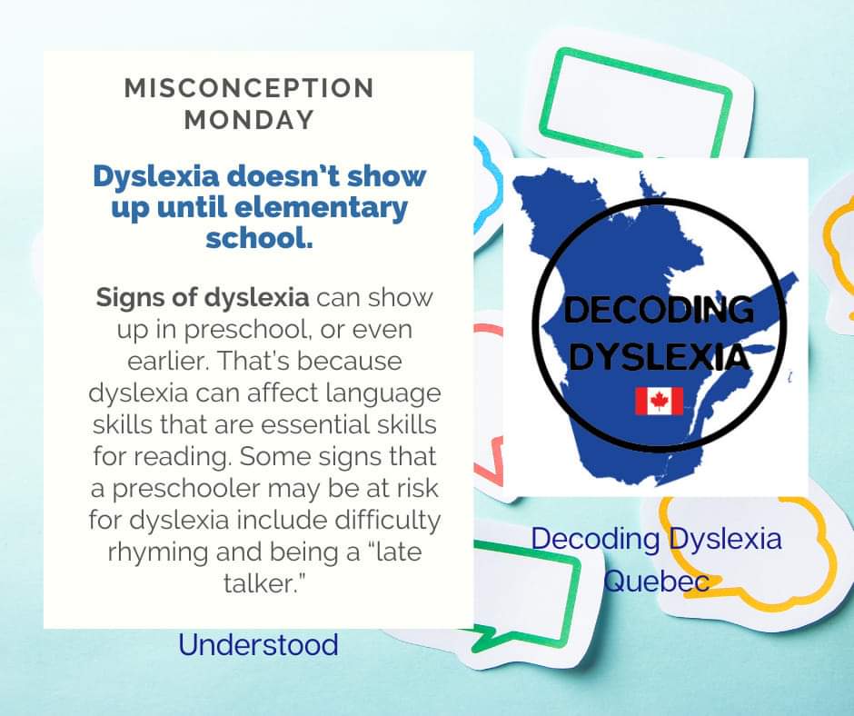melbrethour's tweet photo. Misconception Monday @UnderstoodOrg #DysautonomiaAwarenessMonth #dyslexia https://t.co/asizGoxXSX