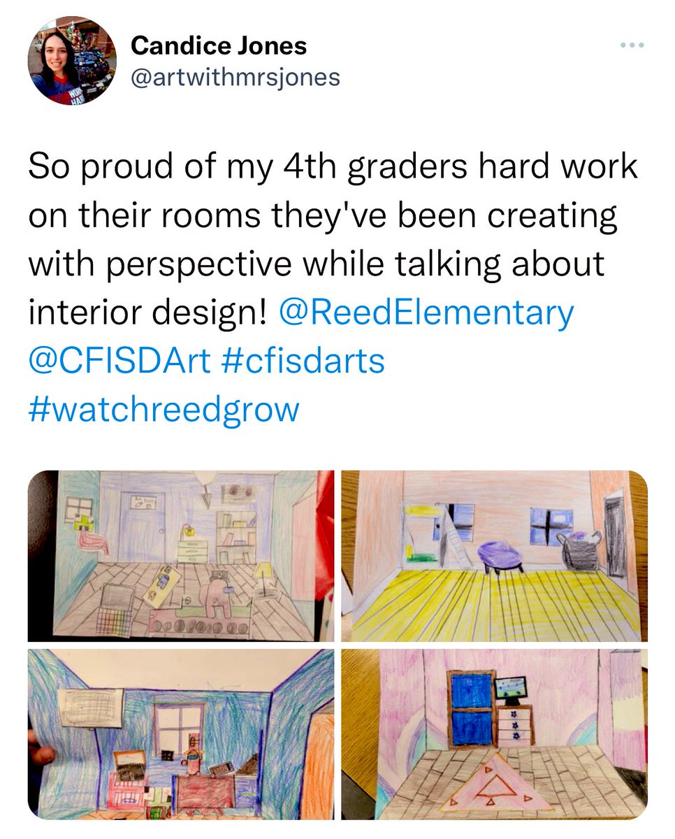 CFISDArt's tweet photo. The Texas Art Education Association District of Distinction award honors school districts that are leading the way in visual arts. CFISD was named among 59 school districts to receive the 2022 award. @CyFairISD @CFISD_FineArts @TXarted @CyWoods212 @CFISDCyLakes @ReedElementary https://t.co/YbMO6LwPaA
