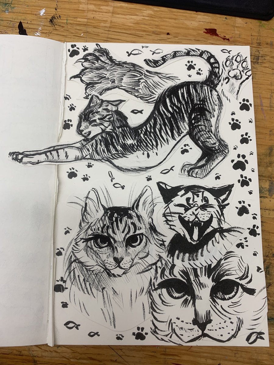 Inktober sketches :> but our class made our own prompt list :P 