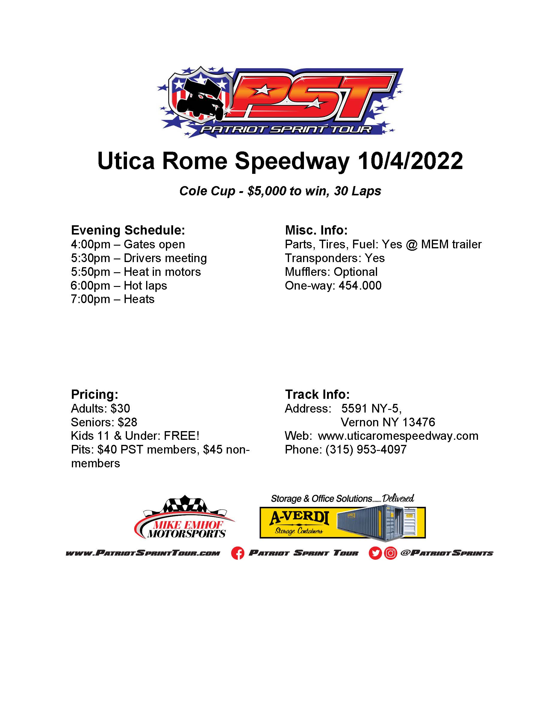Patriot Sprint Tour (PatriotSprints) / Twitter