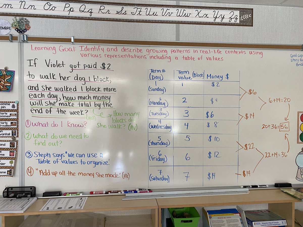 mlle_fsl's tweet photo. Our class has learned a lot about patterning and are now applying it to real-life contexts. Our classmate Violet is going to make lots of money dog walking 😉
#Math #Patterning @shcsparis https://t.co/qAbDZirixH