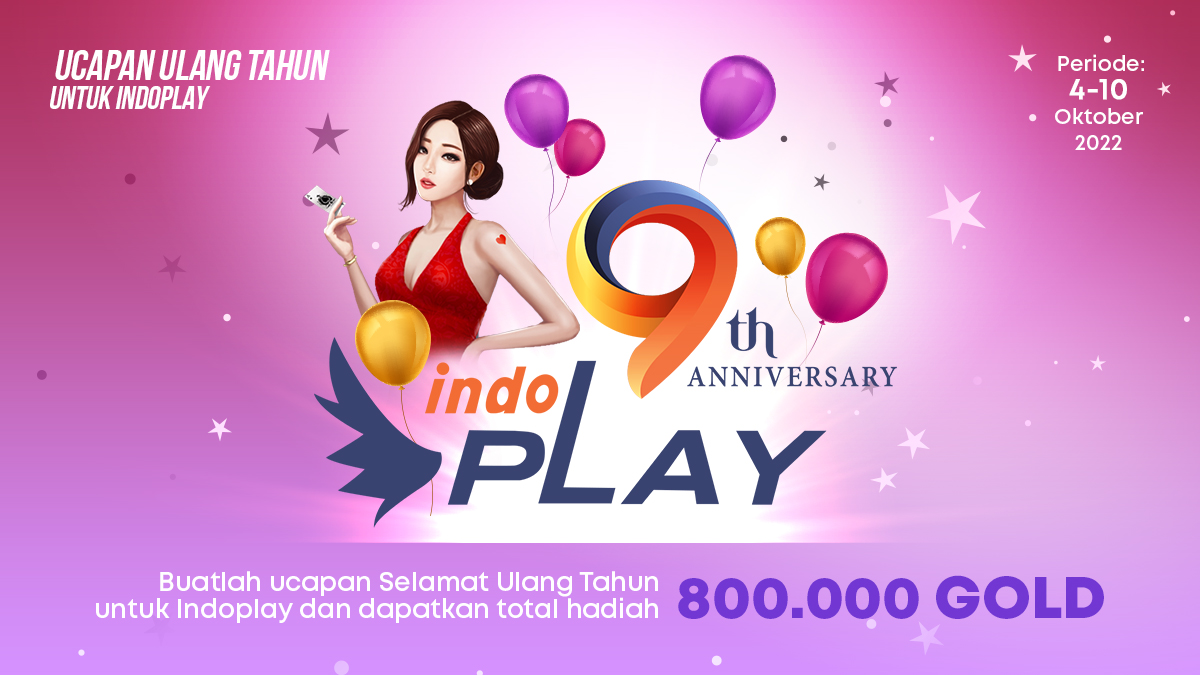ind0PLAY's tweet photo. Indoplayer! Menyambut ulang tahun Indoplay ke-9, buatlah ucapan selamat ulang tahun untuk Indoplay sekreatif mungkin dan dapatkan total hadiah 800.000 GOLD! 🥳🙌 Info selengkapnya https://t.co/7ciPICT2Is

#9TahunBersamaIndoplay #Indoplay https://t.co/f1YhfiSMPH