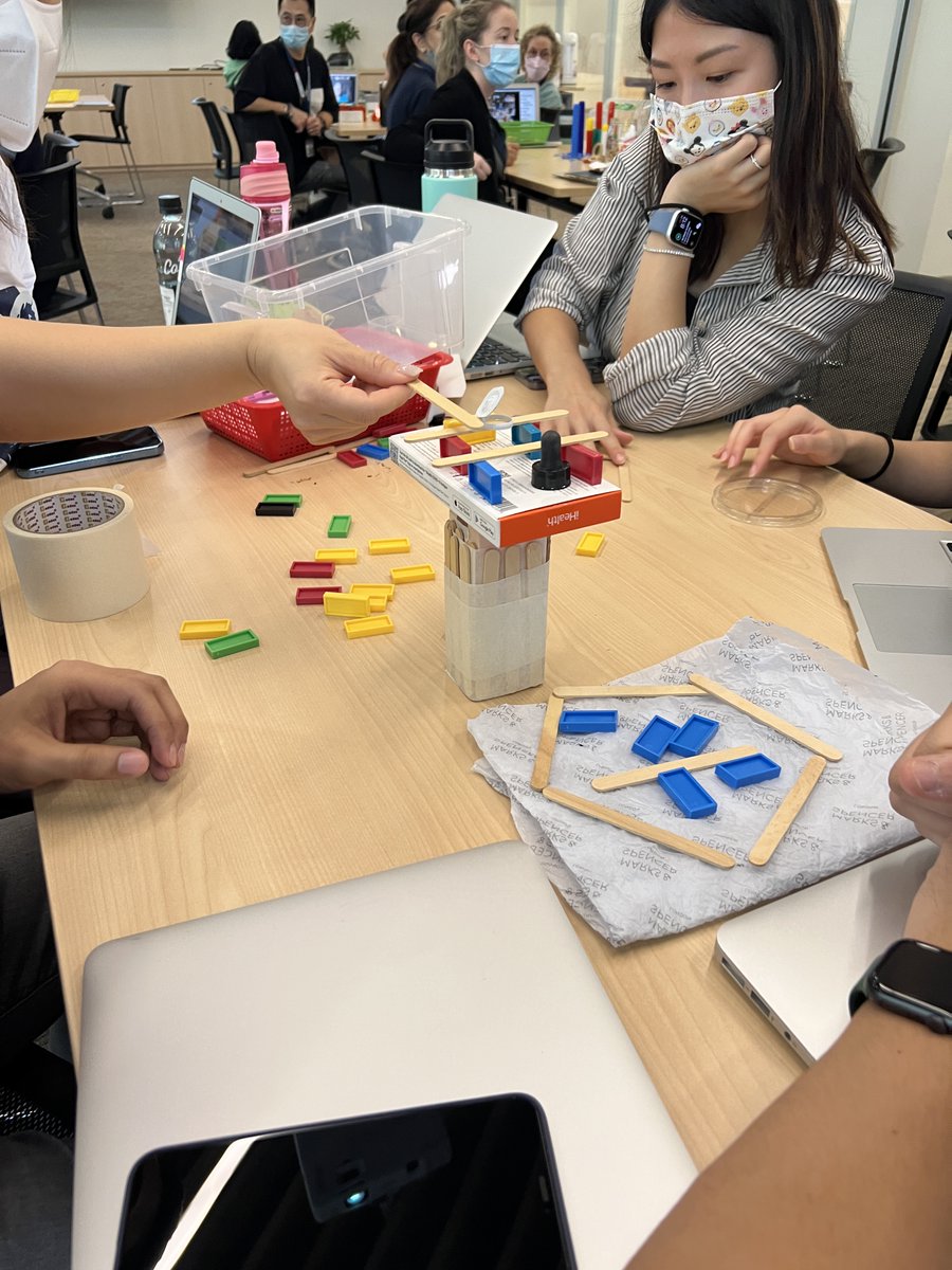 How does mixing materials create deeper thinking, extend attribute language organically, and develop a wider range of possibilities?   Seeing the creativity through play during this PD for our educators and parents with Sandy Atkins on mathematical thinking.  
@hkis