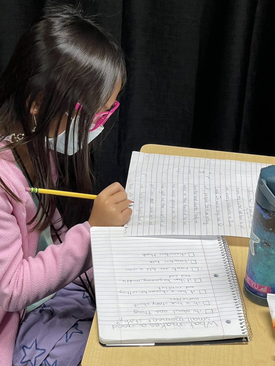 MrsHernandezCSE's tweet photo. Our young writers zoomed in on a small moment in time with their special glasses in writing today! Students used their special “glasses”, checklists, and participated in peer conferencing as they worked their way through the writing process. @CSE_Chameleons https://t.co/bpgVIretq5