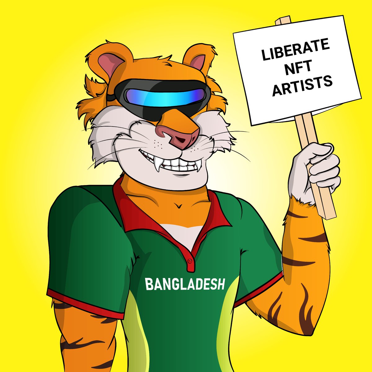 protheonlabs's tweet photo. @MagicEden Hey @MagicEden team, our founders would love to speak at the forum💜 Many might not know who we are, @nftbangla is trying to help artists launch NFT projects from crypto-restricted countries. Our genesis, "Bengal Tigers", commemorates the history of independence of a nation! https://t.co/kk9iGioFhh