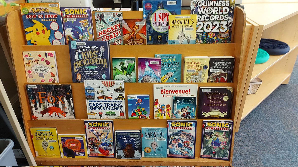 Mrs. Tirkos (@3nine8point2) on Twitter photo Newly-catalogued high-interest reads! Still purchasing books years later from the money raised by the amazing <a href="/ColesEglintonSq/">Coles Eglinton Sq</a> team. Getting great feedback from students. Placed by the front door-Let's 👀 how long they last <a href="/BeattyPS/">Earl Beatty JS PS</a> #productplacement #locationlocationlocation Newly-catalogued high-interest reads! Still purchasing books years later from the money raised by the amazing <a href="/ColesEglintonSq/">Coles Eglinton Sq</a> team. Getting great feedback from students. Placed by the front door-Let's 👀 how long they last <a href="/BeattyPS/">Earl Beatty JS PS</a> #productplacement #locationlocationlocation