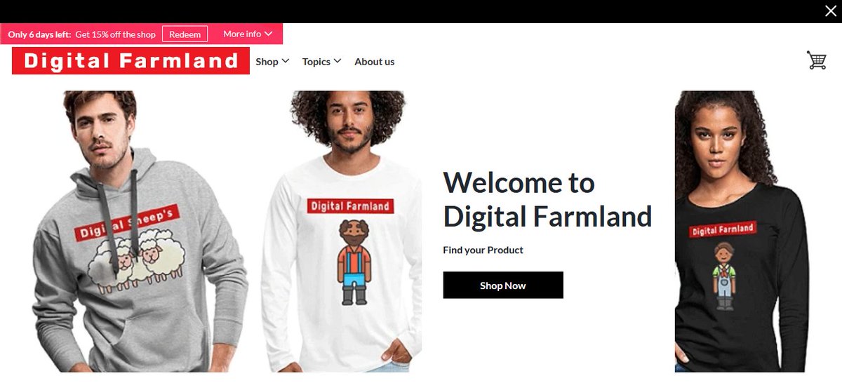 DigitalWilly's tweet photo. #DigitalFarmland #DigitalWilly #Merchandise
We are pleased to announce the opening of our merchandise store. #DigitalFarmland merchandise is now available almost everywhere in the world. Get the first 6 days - 15% discount. β€οΈβ€οΈβ€οΈ
https://t.co/S0EACuvVWi https://t.co/JWKNoBOwDB