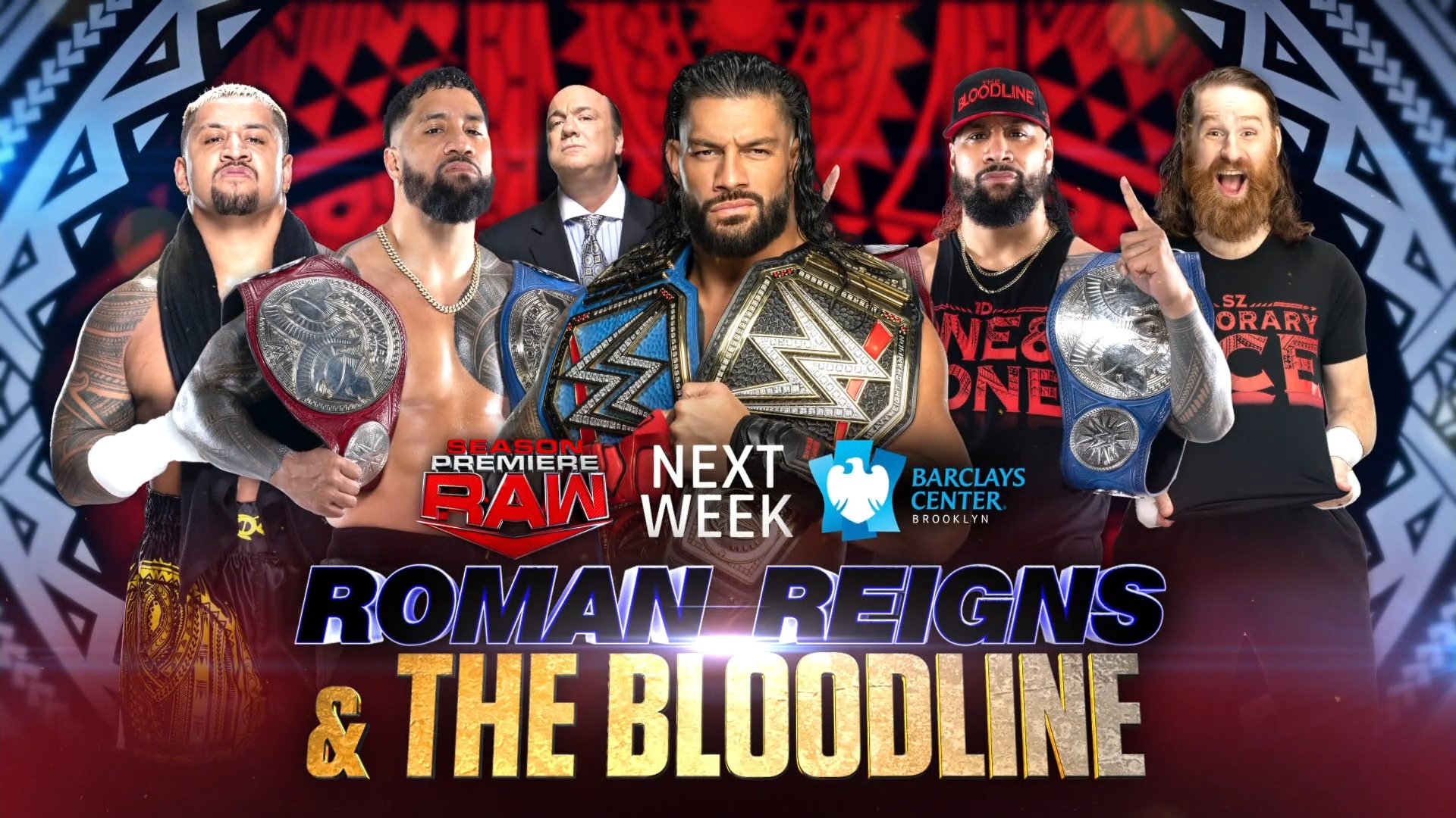 WWE Raw 2022 Season Premiere The Bloodline To Appear; Title Match