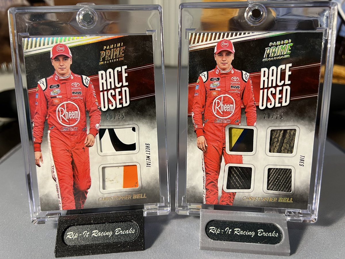 RipItCardBreaks's tweet photo. Ever discovered something within your own PC you didn’t realize you had!??? Happened to me today, as I found out that I had these two Door # cards of @cbellracing that I had no clue I owned!
#ripitracingbreaks #sportscards #christopherbell #doornumber #nascar #paniniracing https://t.co/OLNXYAPOBc