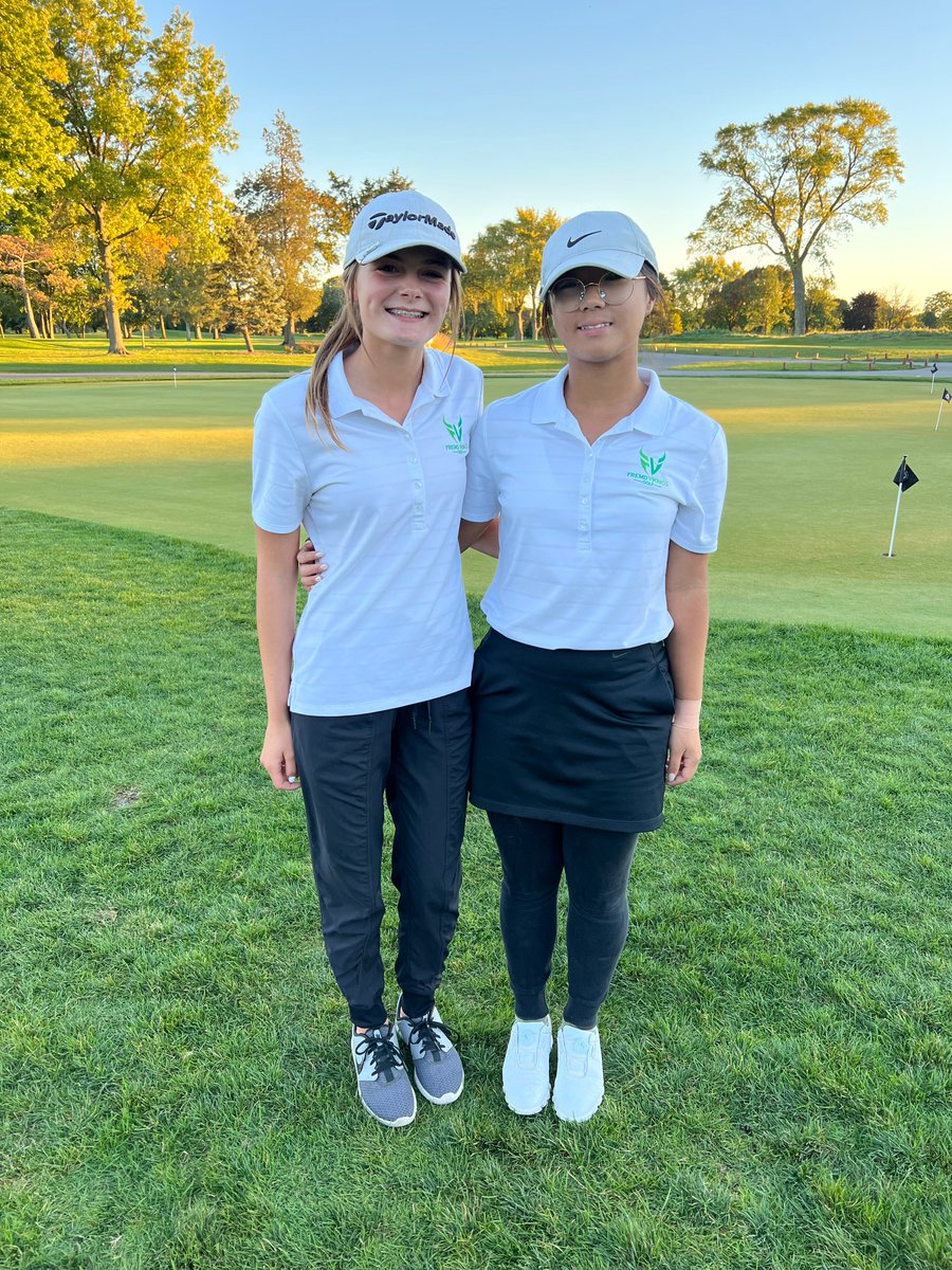 FremdGirlsGolf's tweet photo. Congratulations @FremdGirlsGolf on their 5th place Sectional finish at a very tough Heritage Oaks. We celebrate sophomores Keira Brazeau (78 - 9th overall) &amp; Gloria Lee (84) as they qualify for the IHSA State Finals!!! #leavealegacy @FremdAthletics @FremdVikings #statebound https://t.co/OkWdUdVTZo