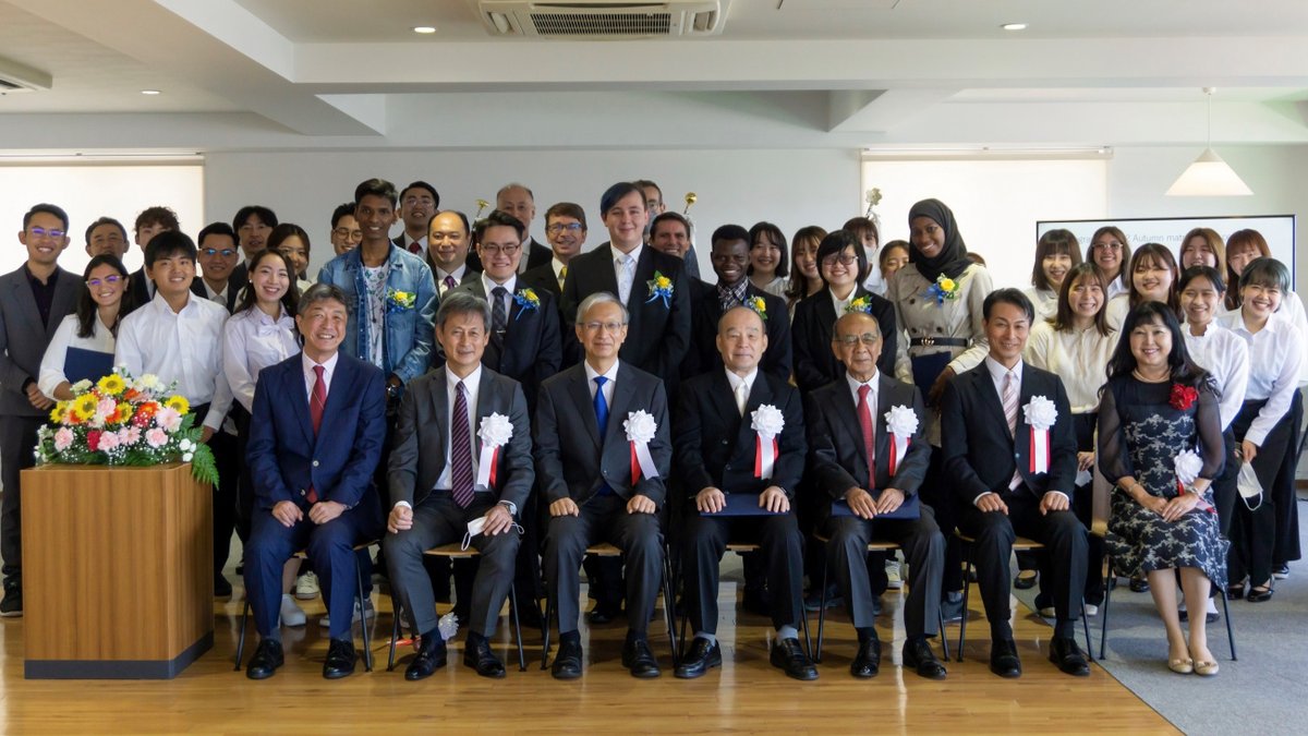 EikeiUniversity's tweet photo. Welcome to EUH!
We held 2022 Autumn Matriculation Ceremony.
2022年度秋学期入学式を挙行しました。
皆さんの学生生活が充実したものとなりますように✨
詳しくは↓
https://t.co/du9i50F4WP
#EikeiUniversity #叡啓大学
#秋学期入学式
#秋からEUH
#NewToEUH https://t.co/gNlP8gnJyr