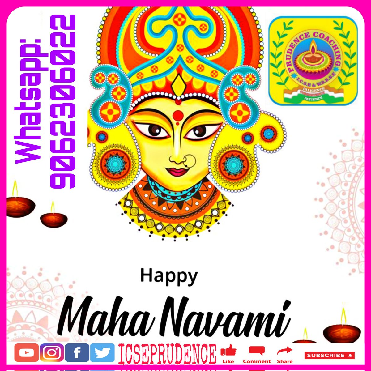 icseprudence's tweet image. Wish you all a very Happy Maha Navami 💐💐.