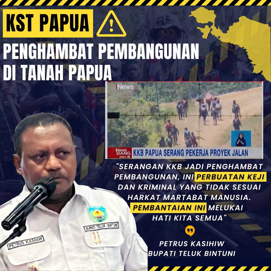 Prodigi94064953's tweet photo. Serangan KKB merupakan penghambat pembangunan di tanah Papua.
#Papua #freewestpapua #Papuamerdeka #kstpapua https://t.co/z60vtnHrie