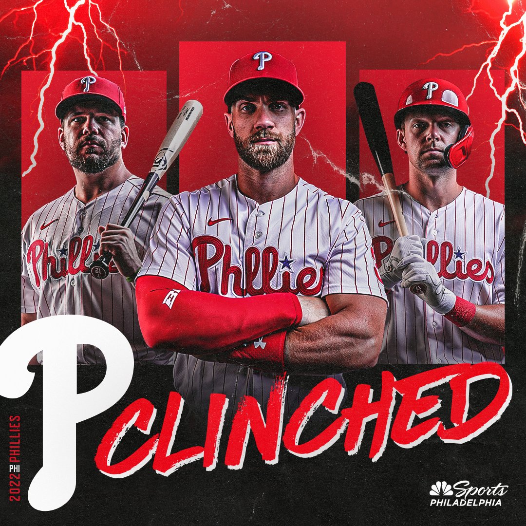 THE DROUGHT IS OVER.

PHILLIES ARE PLAYOFF-BOUND 🎉⚾