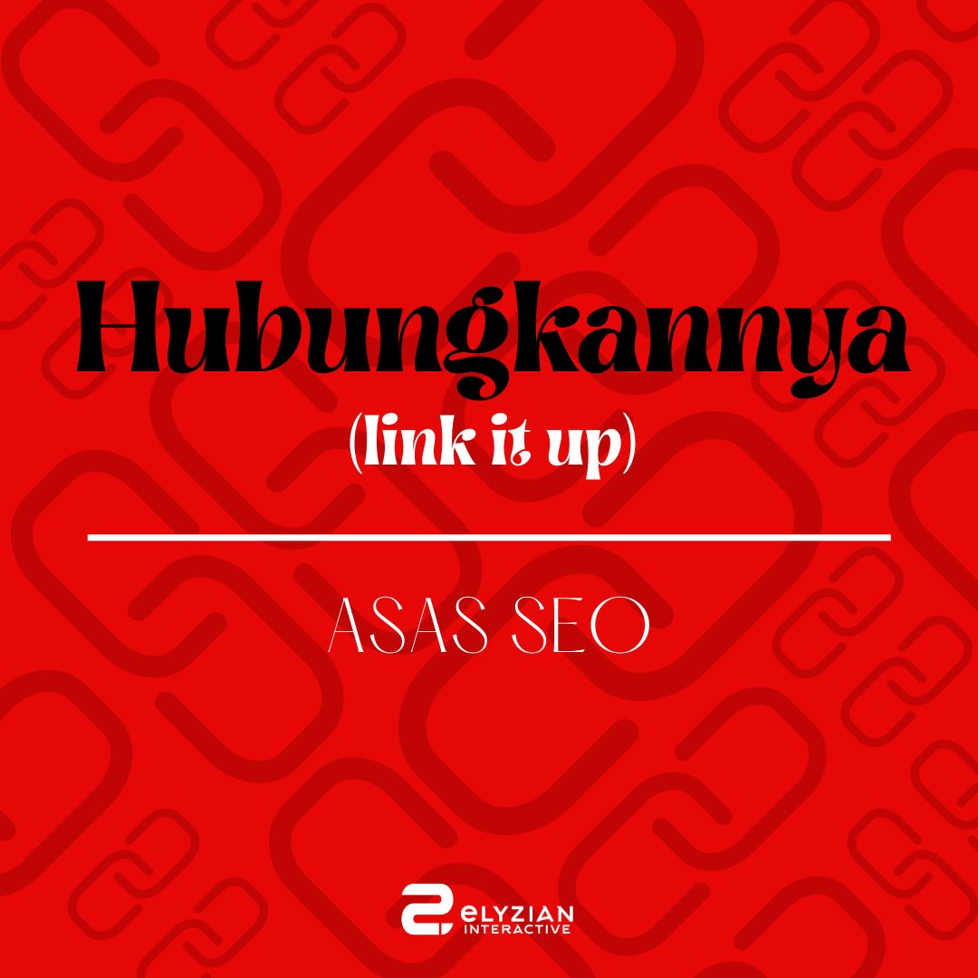_elyzian's tweet photo. Asas SEO - Hubungkannya.

Like, share dan kongsikan dengan rakan jika bermanfaat. https://t.co/1zKGro40XP