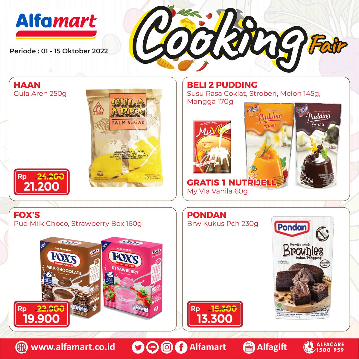 alfamart's tweet photo. Belanja jadi semakin mudah dengan layanan siap antar dihari yang sama untuk pemesanan maksimal pkl 19.00 WIB, apalagi kalau bukan dengan #Alfagift⁣
⁣
https://t.co/bbsw0M157d

Periode 1 - 15 Oktober 2022
#Cooking #GratisOngkirTanpaMikir #CookingFair #BonusTanpaBatas https://t.co/84KKDYkzMr