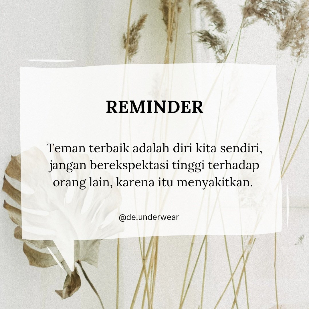 DeUnderwear's tweet photo. Hari ini, udh berterimakasih belum sama diri kamu sendiri? https://t.co/aPmT6NJHOu