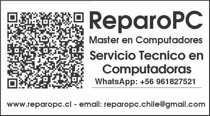 Refnet_Chile's tweet photo. ReparoPC Chile Servicio Técnico Computadoras a domicilio y on line via escritorio remoto.
Mantención, Configuración, Actualización, Reparación de Computadores Personales.
Garantía y Soporte. Atención los 365 días del año.
https://t.co/M7eTo5RpDL WhatApp +56961827521 https://t.co/F0jnVoxTSR
