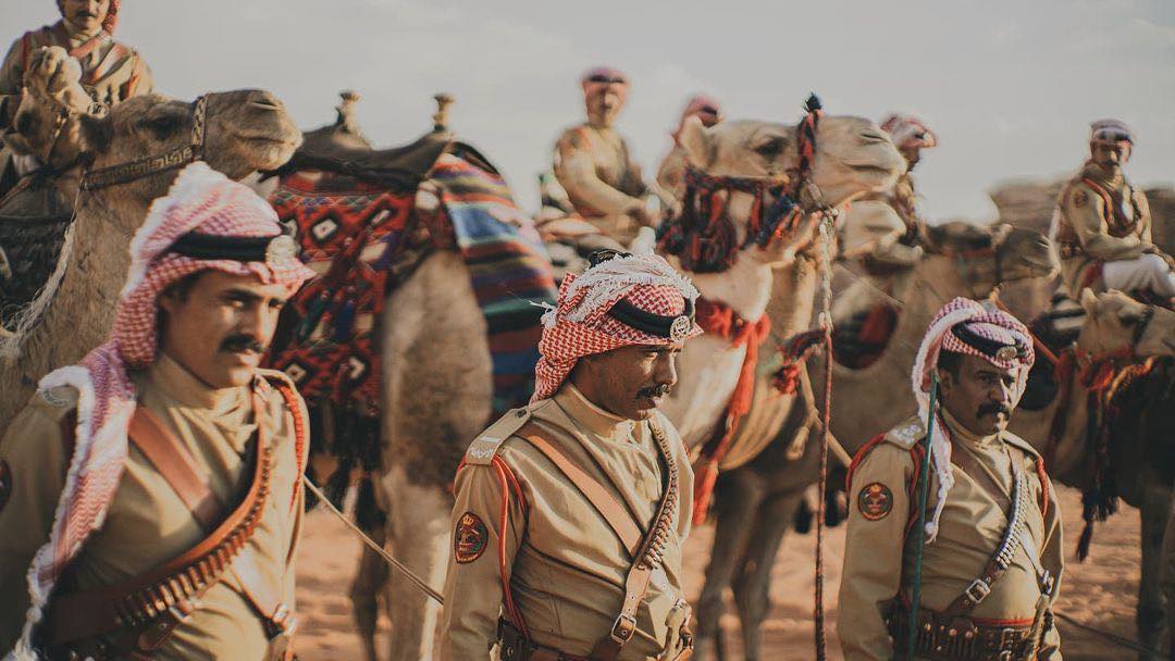 axisdmc's tweet photo. The Al-Hajana troupe is an elite desert police force that you might encounter while visiting Jordan. It is known for its distinctive traditional dress and its camels.
#security #camels #heritage #culture #civilpeace #petra #wadirum #jordanianpolice #nashama #hajana https://t.co/0odJbkEu7f