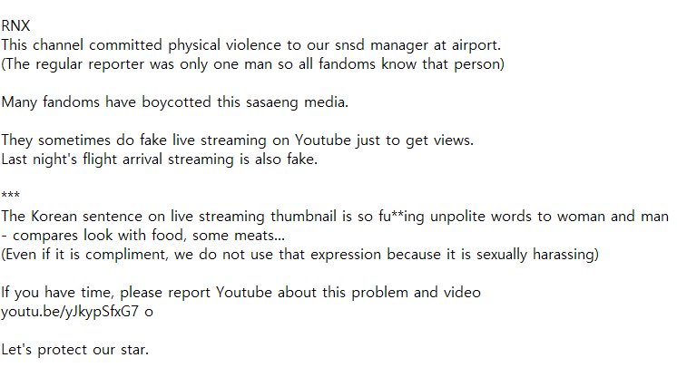 deerbaebye's tweet photo. ⚠️ HELP RT ⚠️

to #YOONA and #WONYOUNG fans who will watch miu miu fw later, please <𝐃𝐎 𝐍𝐎𝐓> stream from @/RNX_news youtube account! rnx channel had committed physical assaults, made sexual remarks and despicable things to many artists. 

please spread the words 🙏 https://t.co/ZTcCZmVpLA